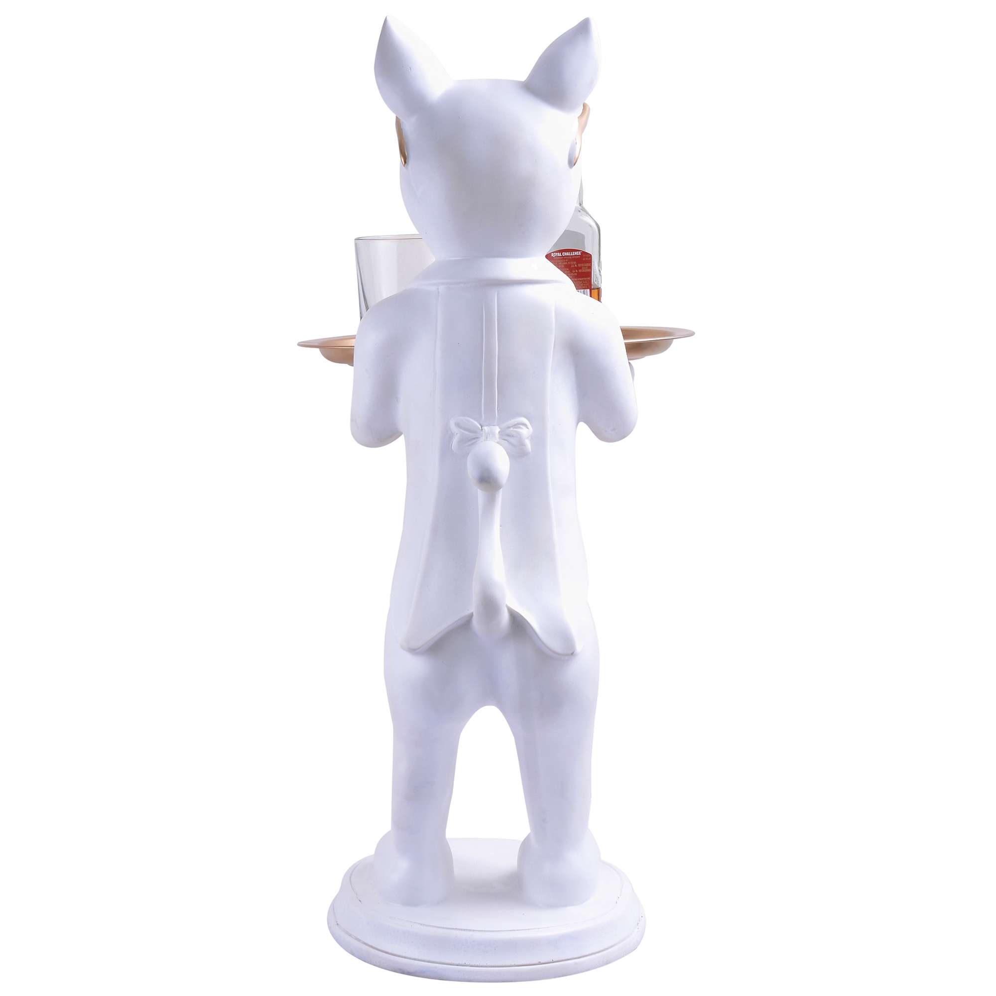 Cool Dog Showpiece with Plate for Home Dcor Item | Kitchen,Bedroom,Office,Dinning Table Decorative Item - Image 4